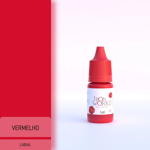 Pigmento Iron Works 5ml Micropigmentação Sobrancelhas Lábios