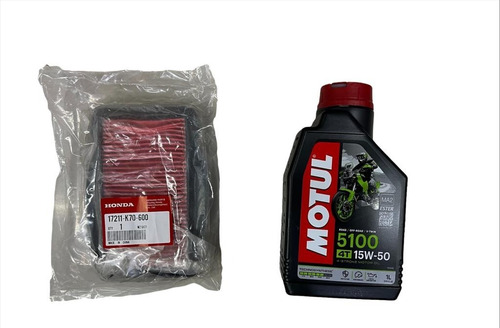 Kit Service Honda Cb 190 Filtro Aire + Aceite Motul 5100