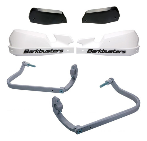 Cubre Manos Aluminio Bmw R 1250 Gs Blancos