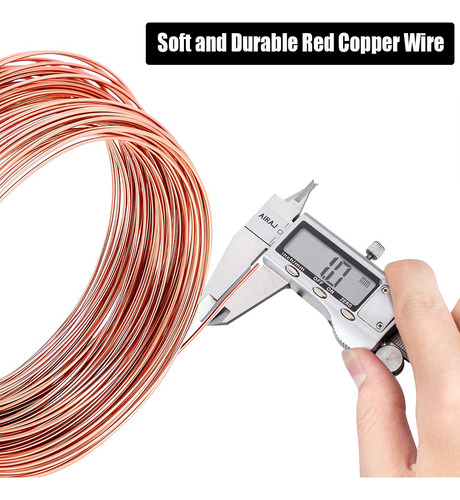 Alambre De Cobre Rojo, Alambre Conductor De Cobre De 1,2 Mm