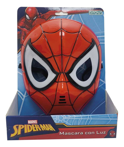 Spiderman Mascara C/ Luz Hombre Araña Heroes Marvel Original