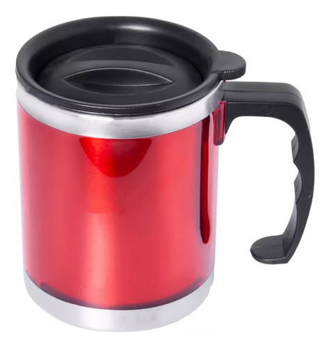 Vaso Termico Jarro Taza Con Manija 450ml Acero Inox Puerto 5