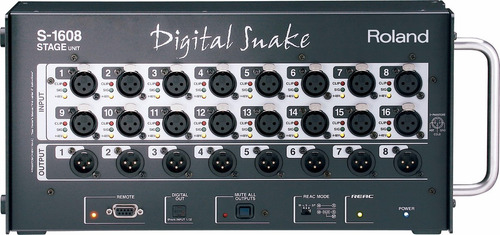 Snake Digital De Audio Roland S1608 + Cable Reac 100m
