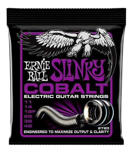 Encordado Ernie Ball Guitarra Eléctrica Cobalt P02720 011-48