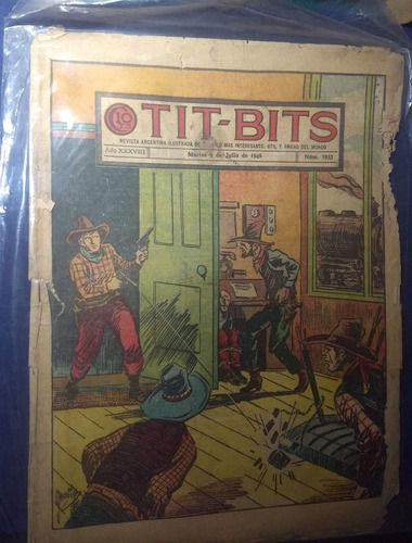 3 Revistas Antiguas Tit Bits De Los Años 1944, 1945 Y 1946