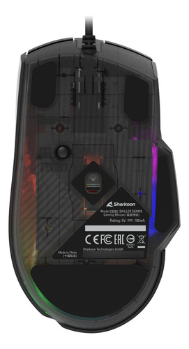 Mouse Gamer Sharkoon Sgm35 Negro 6400 Dpis Negro