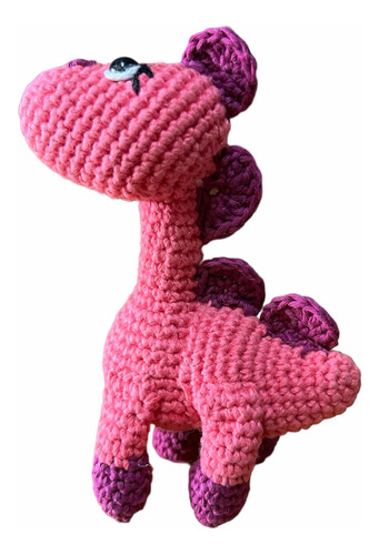 Dino De Amigurumi Rosa