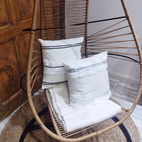 Imagen 4 de 8 de Sillon Hamaca Grecia Colgante En Hierro Jardín