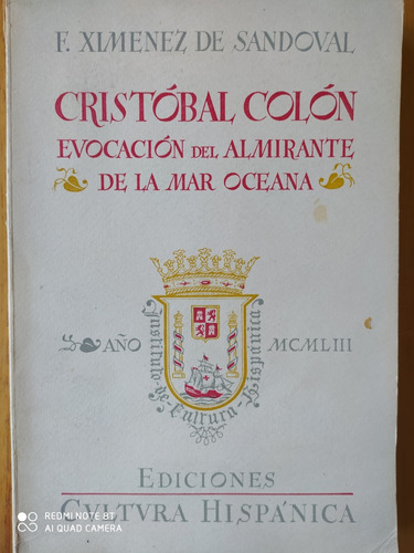 Cristóbal Colón / Ximénez De Sandoval (h) 