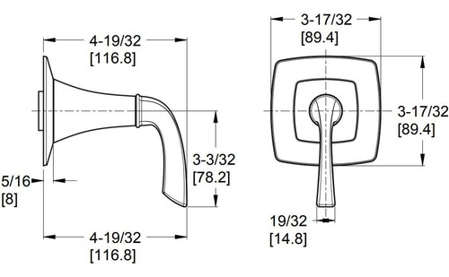 016bs0y Bronson Diverter Trim, Bronce Toscano
