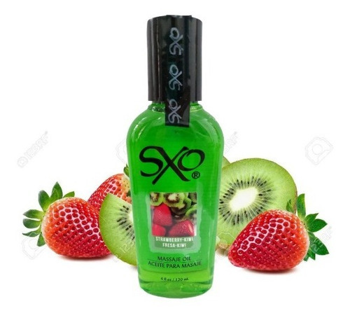 Lubricante Para Masaje Comestible Distintas Frutas Sxo 120ml Sabor Fresa - Kiwi