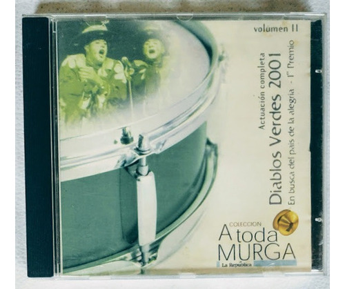 Diablos Verdes A Toda Murga 2001 Cd Impecable Como Nuevo 