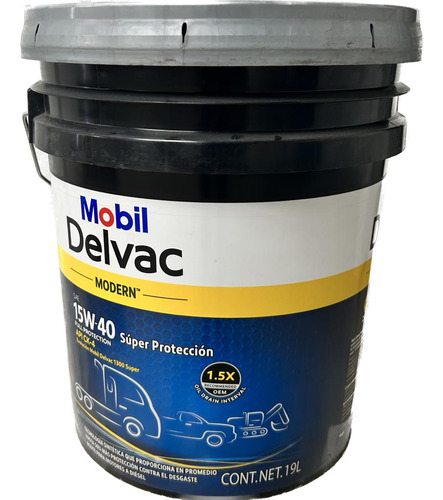 Aceite Mobil Delvac 15w-40 Súper Protección 19l.