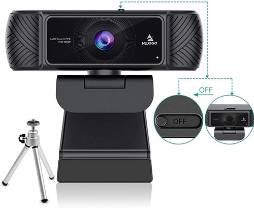 Cámara Webcam Nexigo N680p 1080p 60fps Video Conferencia