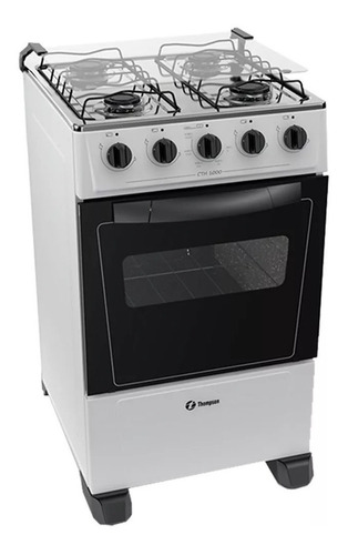 Cocina Thompson Cth 1500 A Gas 4 Hornallas  Blanca 127v/230v Puerta Con Visor