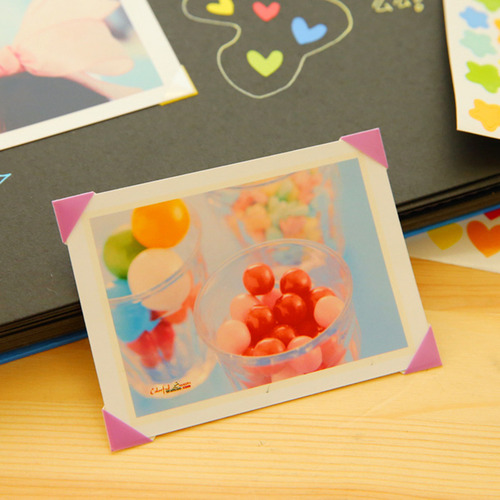Juego De Pegatinas Para Esquinas Con Fotos, 10 Hojas, Para H