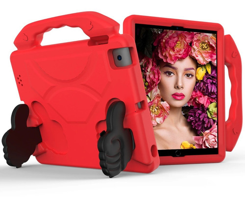 Funda De Uso Rudo Para iPad 9 10.2 Generación Niños Goma Kid