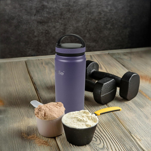 Termo Acero Inoxidable Bindle 24 Oz Botella Frio Caliente Color Morado