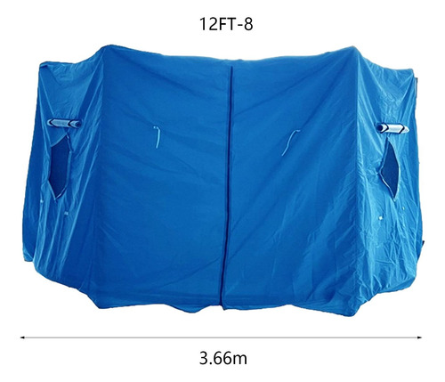 Carpa Para Trampolín, Toldo Para Azul 12ft 8 Polos