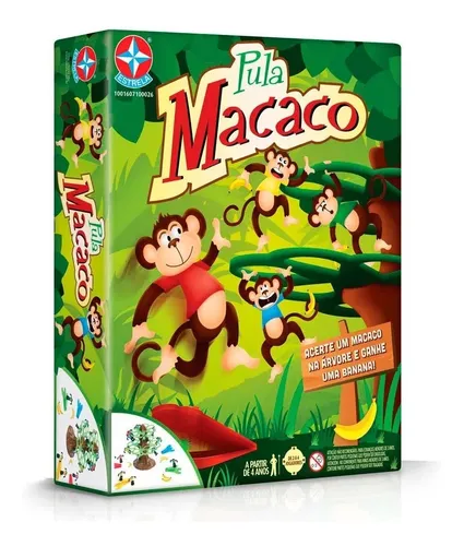 Brinquedo Infantil Jogo Pula Macaco - Original Estrela