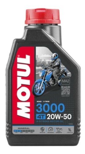 Aceite Motul 3000 Mineral 20w50 4 Tiempos Motocicletas