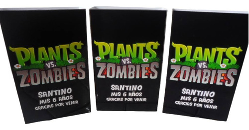 Bolsitas Golosineras Plantas Vs Zombies Y Libritos X30 U