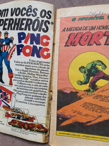 Hq O Incrível Hulk 5. Original. Editora Rge. Promoção (Usado)
