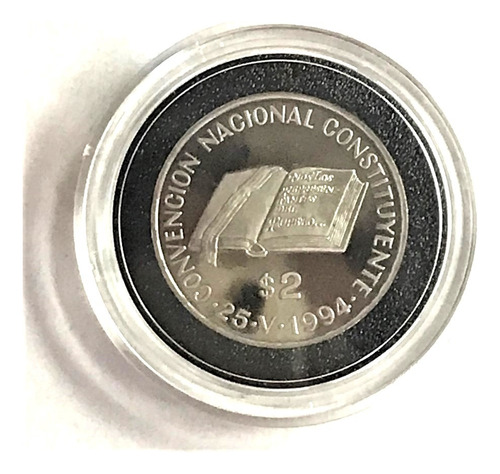 Monedas Argentinas: 2 Pesos 1994 Constituyente Níquel Proof