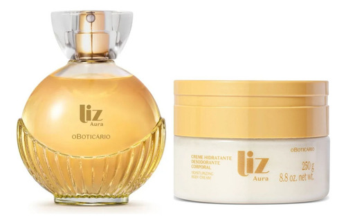 Liz Aura Des Colônia 100ml + Creme Des Corporal 250g Presente Feminino O Boticário