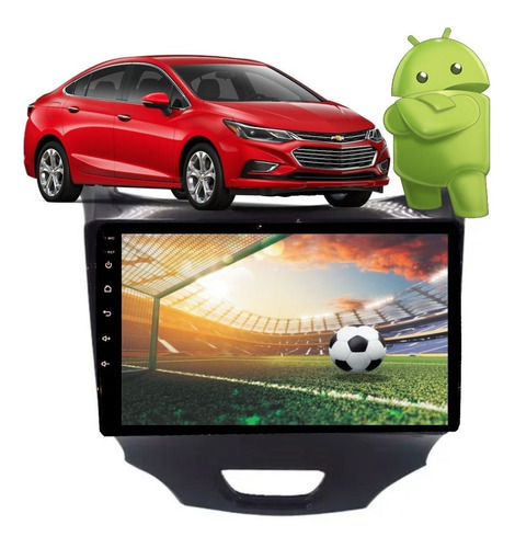 Central Multimídia Cruze 2015/22 Android 9  Gps+câm.ré