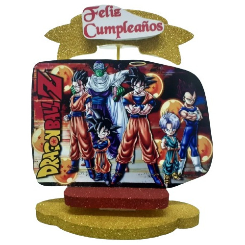 Dragon Ball Z Adorno Combo Especial Cumpleaños Chirimbolos 