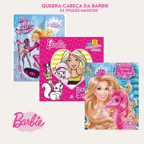 Livro Barbie - Sereia Das Perolas - Livro Quebra-Cabeca na