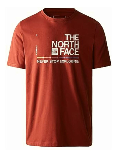 The North Face Mens Foundation Graphic Tee S/s Eu, Brown, Color Brown