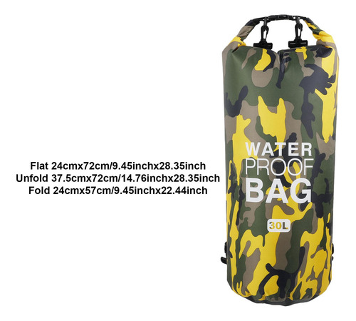 Bolsa Seca Flotante, Bolsa Seca Impermeable Con Mochila 30l