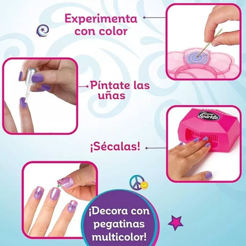 Set Uñas Shimmer & Sparkle Nail Studio Manicura Mágica