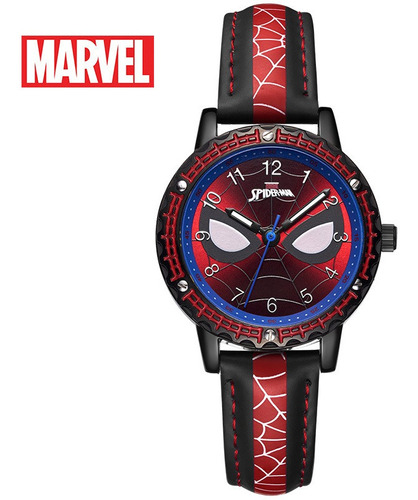 Reloj Infantil Spiderman Resistente Agua Regalo De Niño