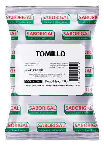 Tomillo X 1 Kg Saborigal