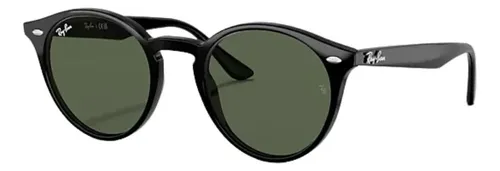 Óculos De Sol Rb2180 Round Highstreet 601/71 Lente Preta G15 Redondo Preto/verde Verde-escuro Preto
