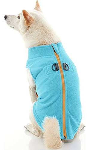 Gooby Zip Up Dog Chaleco De Lana Para Perros Pequeños