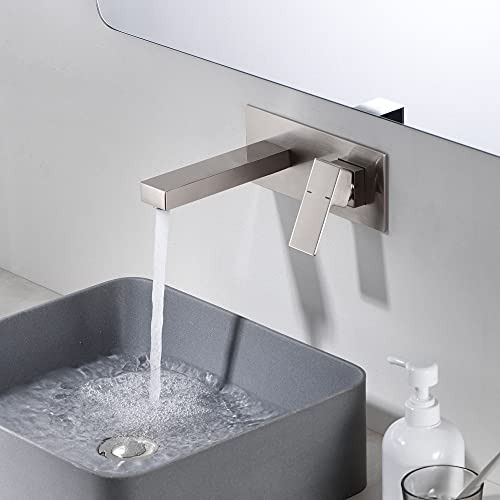 Grifo Para Lavabo De Baño Sumerain, Montaje En Pared, Base D