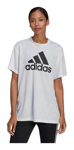 Remera adidas Boyfriend Blanco De Dama