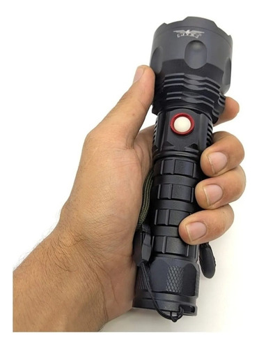 Lanterna T9 Tática Militar Recarregável Com Power Bank