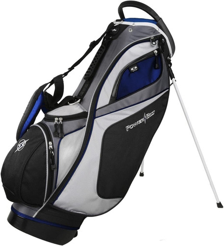 Bolsa Con Soporte Para Palos De Golf Powerbilt Negro Azul