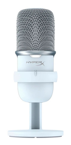 Microfono Hyperx Solocast Pc Ps4 Streaming Usb-c Blanco