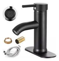 Comprar Banna Lavabo Grifo Baño Llave Monomando Fregadero Inoxidable,con Base, Con Manguera, Grifo Para Fregaderos De 1 A 3 Orificios(negro)
