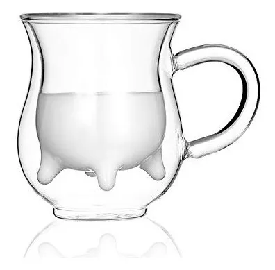 Taza Vaca Teta Ubre De Vidrio 250 Ml Ideal Regalos