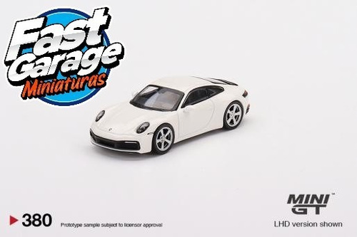 Porsche 911 Carrera S - White - Mini Gt 1/64