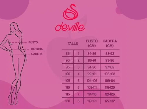 Corpiño Reductor Deville Art. 352 B Camila Palermo