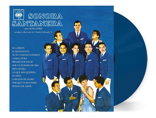 Sonora Santanera Con Sonia Lopez Lp Vinyl Azul Vinilo Nuevo