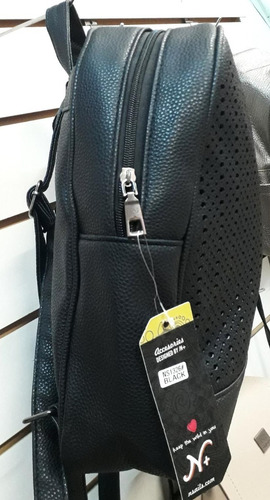 Cartera Mochila N+ Negra De Dama